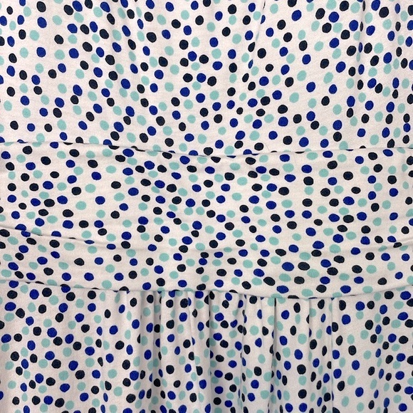 Boden Margot Jersey Knit Blue Polka Dot Midi Dress. Size 12L. - Picture 9 of 15
